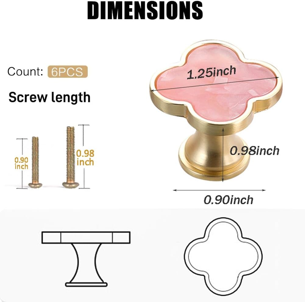 Knob Handles, Door Knobs, Pull Handles, Drawer Handles -Pack of 6 pcs Knob Handles, Door Knobs, Pull Handles, Drawer Handles -Pack of 6 pcs